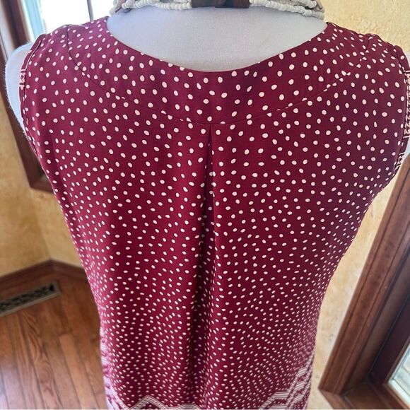 Pink Owl Polka Dot and Chevron Dress Women's Size Small - Picture 3 of 9
